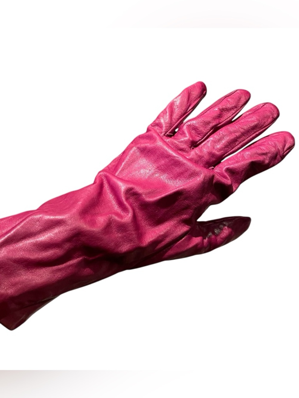 Nordstrom Vintage Burgundy Red Leather Gloves Small